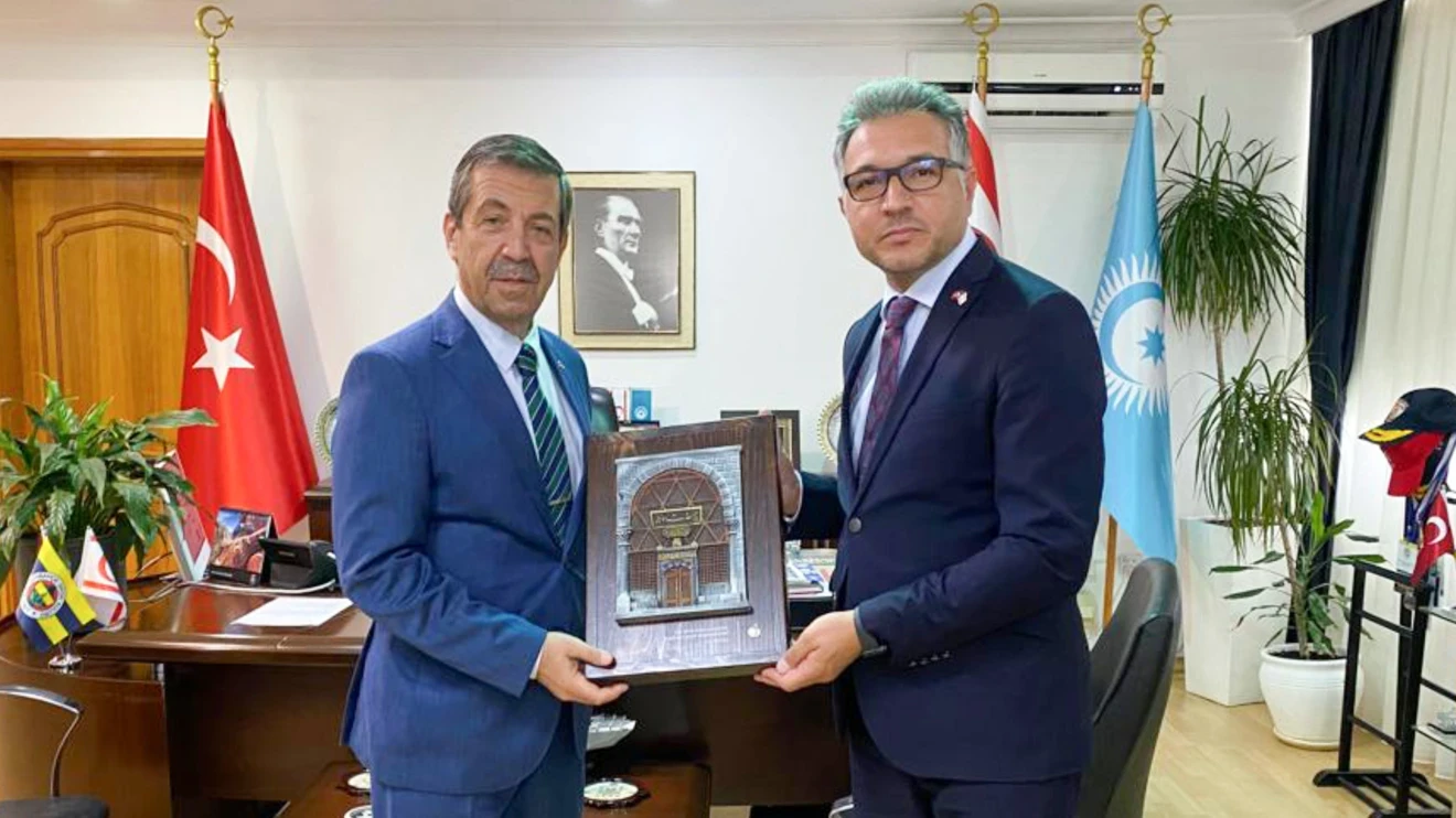 Rector Aksoy visited TRNC Foreign Minister Ertuğruloğlu